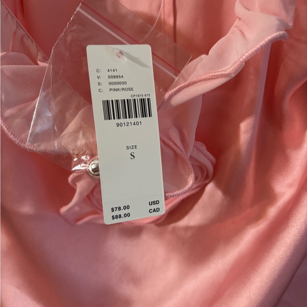 Pink Ruffled Off-Shoulder Dress - Picture 4 of 4